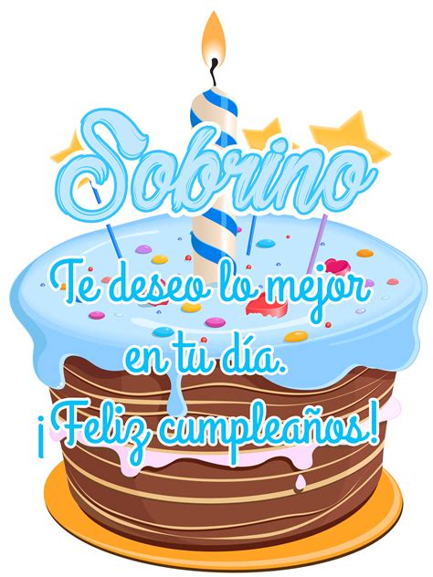 feliz cumpleaños a sobrino